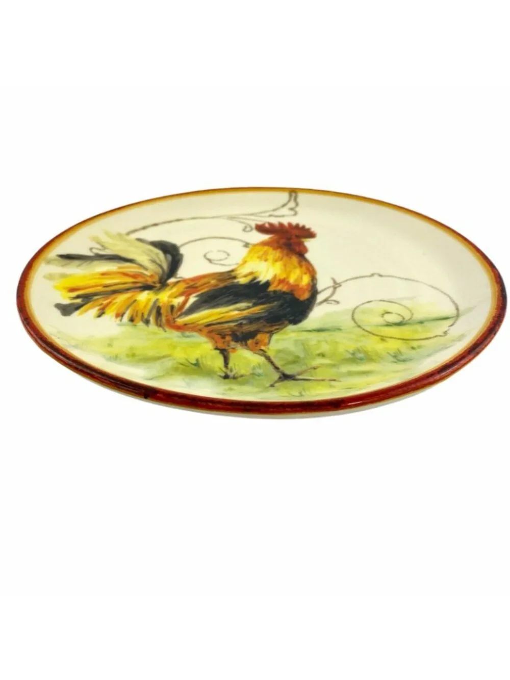 Sur La Table Italy Rooster Salad Plate Motif Farmhouse French Country 8 3/4